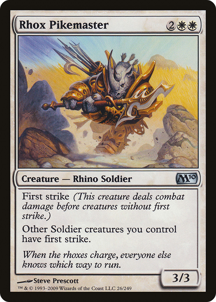 Rhox Pikemaster [Magic 2010] Foil