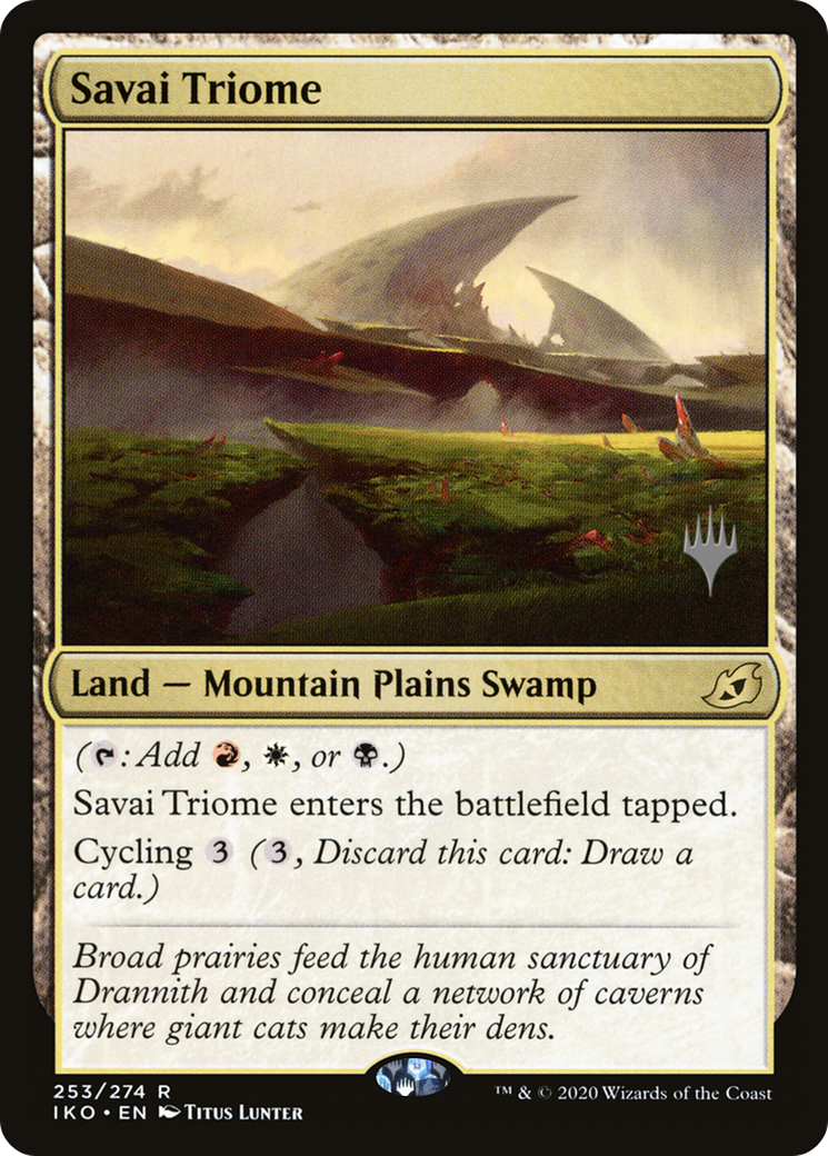 Savai Triome (Promo Pack) [Ikoria: Lair of Behemoths Promos] Foil