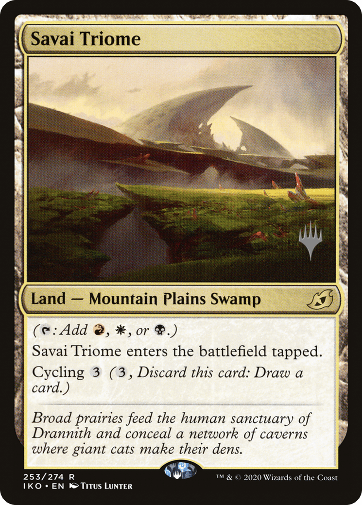 Savai Triome (Promo Pack) [Ikoria: Lair of Behemoths Promos] Foil