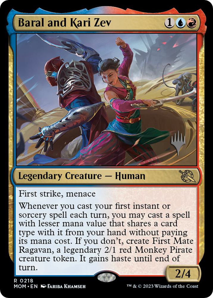 Baral and Kari Zev 218p/162 (Promo Pack: March of the Machine) 