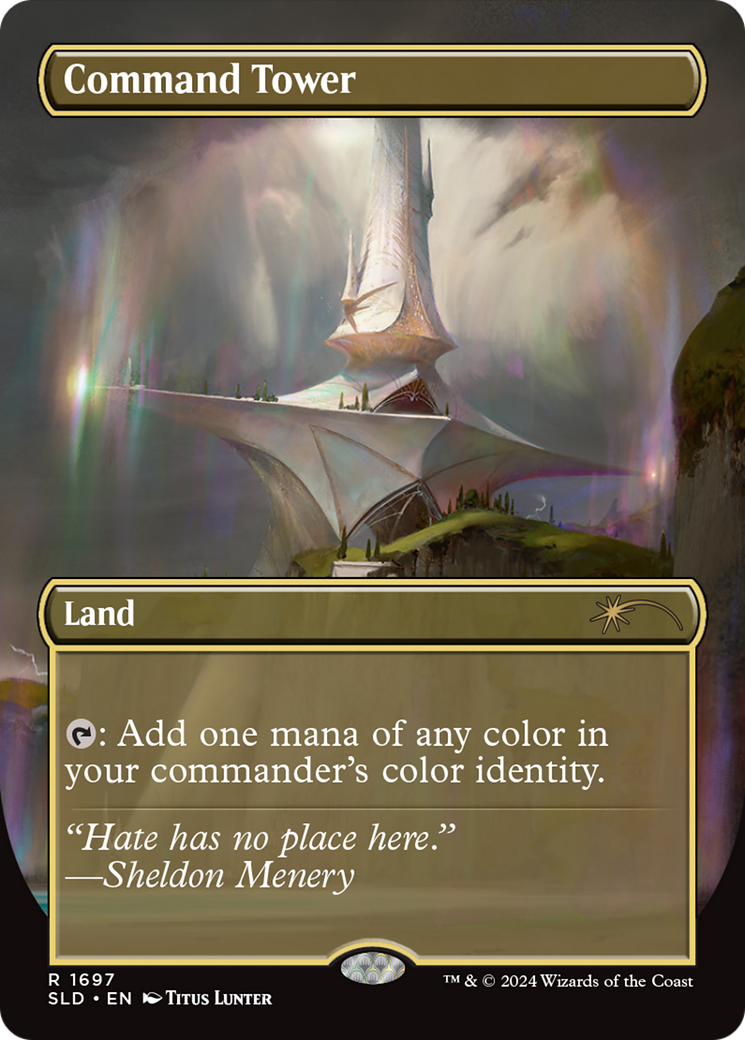 Command Tower (SLD-1697) - Secret Lair Drop (Borderless) Foil