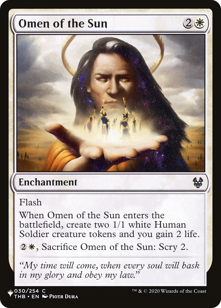 Omen of the Sun |  (THB-30) [The List]