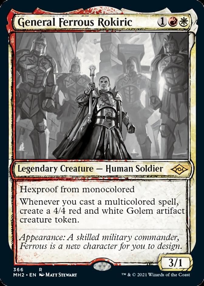 General Ferrous Rokiric (Sketch) [Modern Horizons 2] Foil