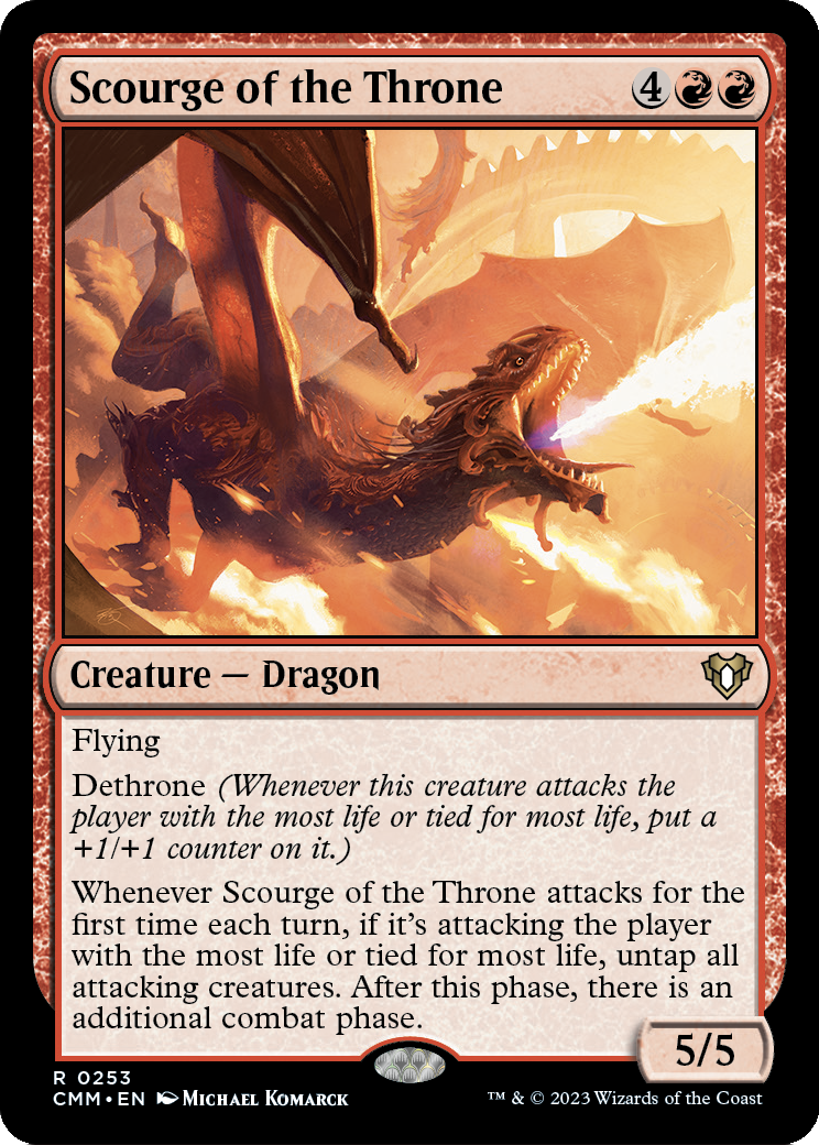 Scourge of the Throne [Commander Masters] Foil