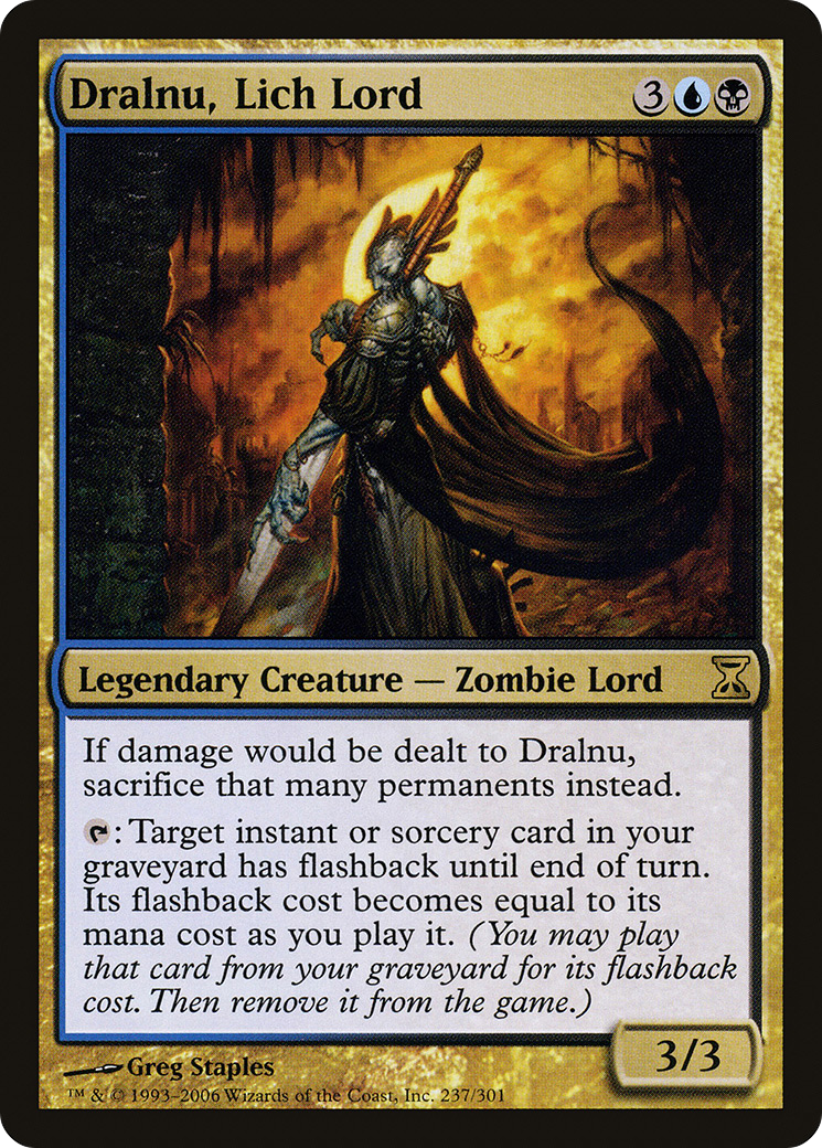 Dralnu, Lich Lord [Time Spiral] Foil