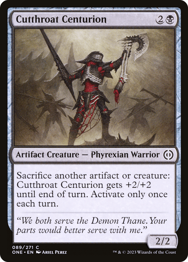 Cutthroat Centurion [Phyrexia: All Will Be One] Foil