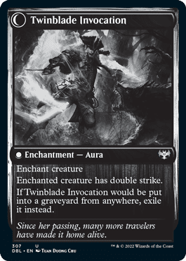 Twinblade Geist // Twinblade Invocation [Innistrad: Double Feature] Foil