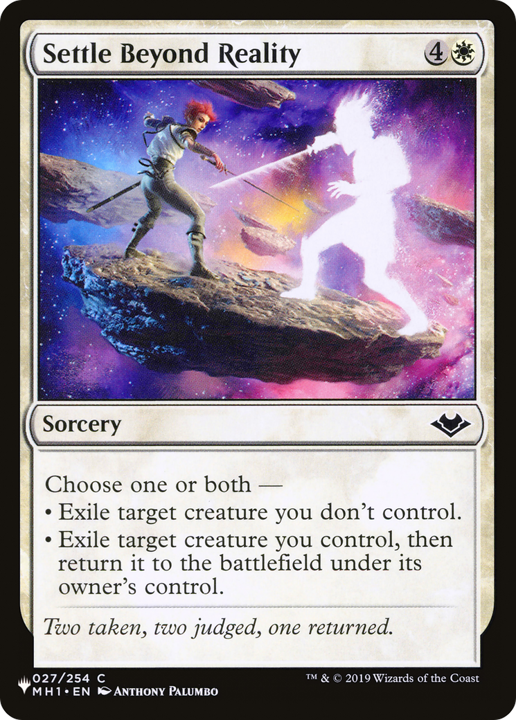 Settle Beyond Reality |  (MH1-27) [The List]
