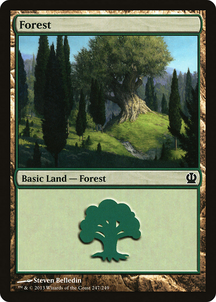 Forest (247) [Theros] Foil