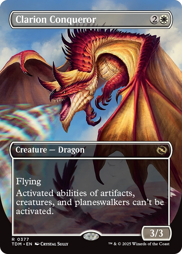 Clarion Conqueror (Borderless) (377) [Tarkir: Dragonstorm]  Foil
