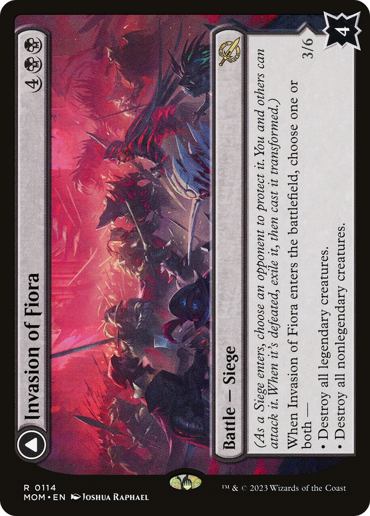 Invasion of Fiora // Marchesa, Resolute Monarch [March of the Machine] Foil