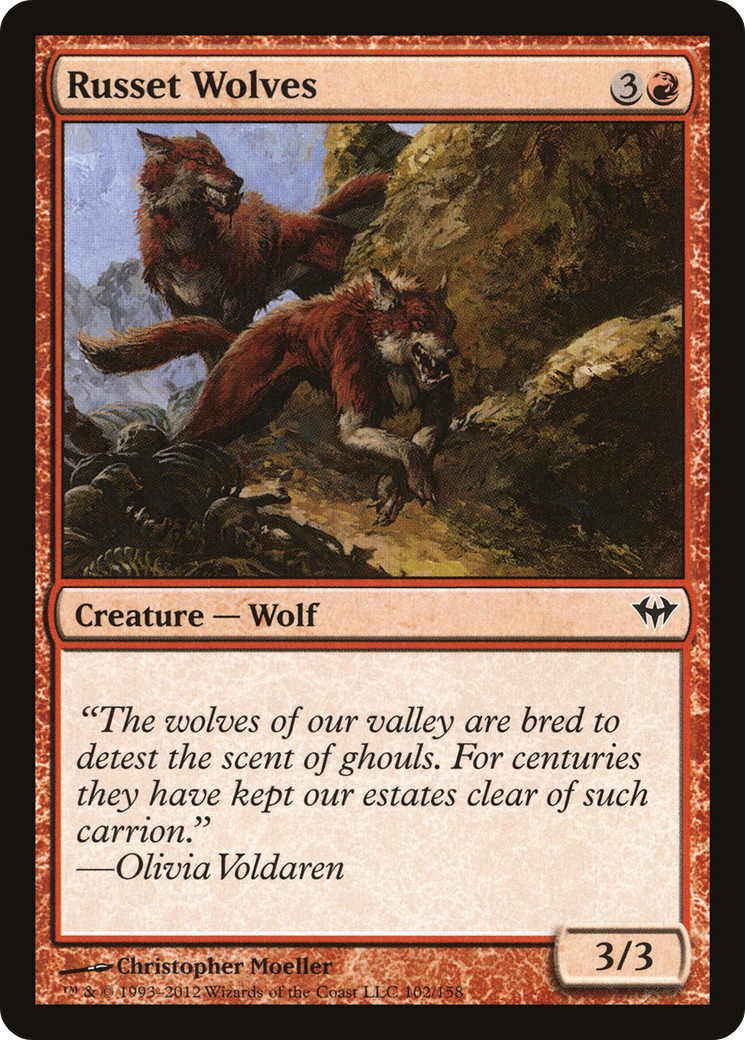 Russet Wolves [Dark Ascension] Foil