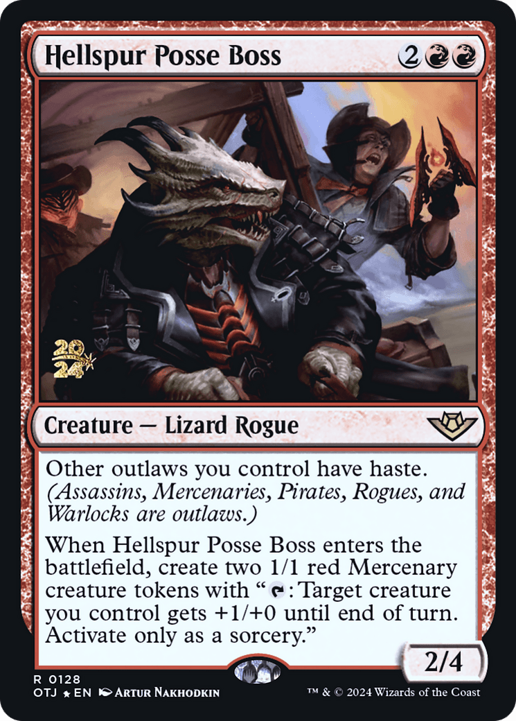 Hellspur Posse Boss [Outlaws of Thunder Junction Prerelease Promos]