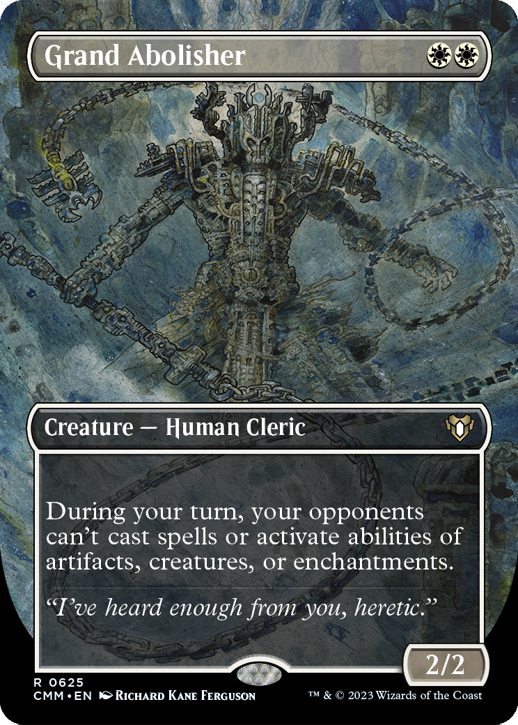 Grand Abolisher (Borderless Alternate Art) [Commander Masters] Foil