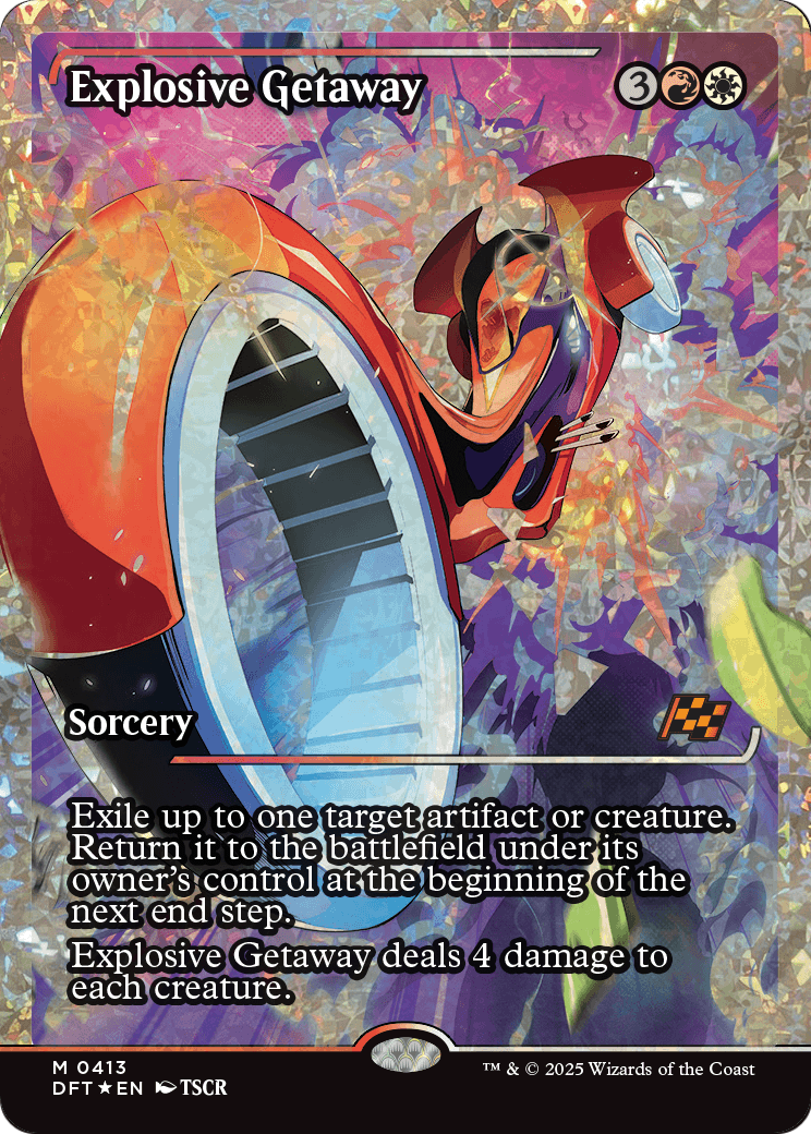 Explosive Getaway |  Foil (413) [Aetherdrift]