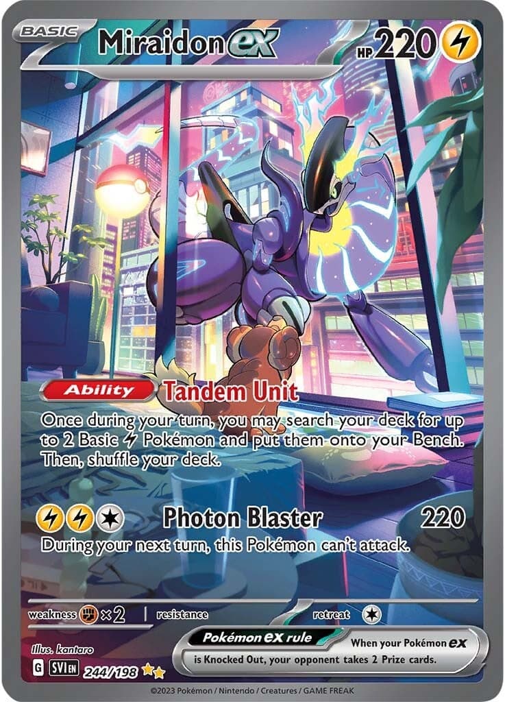 Miraidon ex 244/198 - SV01 Scarlet & Violet Base Set Holofoil