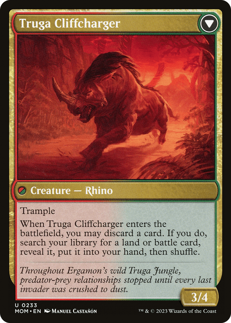 Invasion of Ergamon // Truga Cliffcharger (MOM-233) - March of the Machine Foil