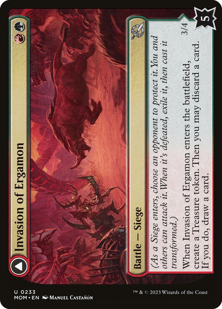 Invasion of Ergamon // Truga Cliffcharger [March of the Machine]