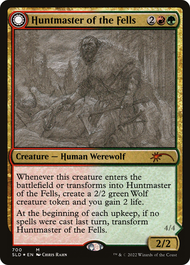 Huntmaster of the Fells // Ravager of the Fells (Sketch) [Secret Lair Drop Promos] Foil