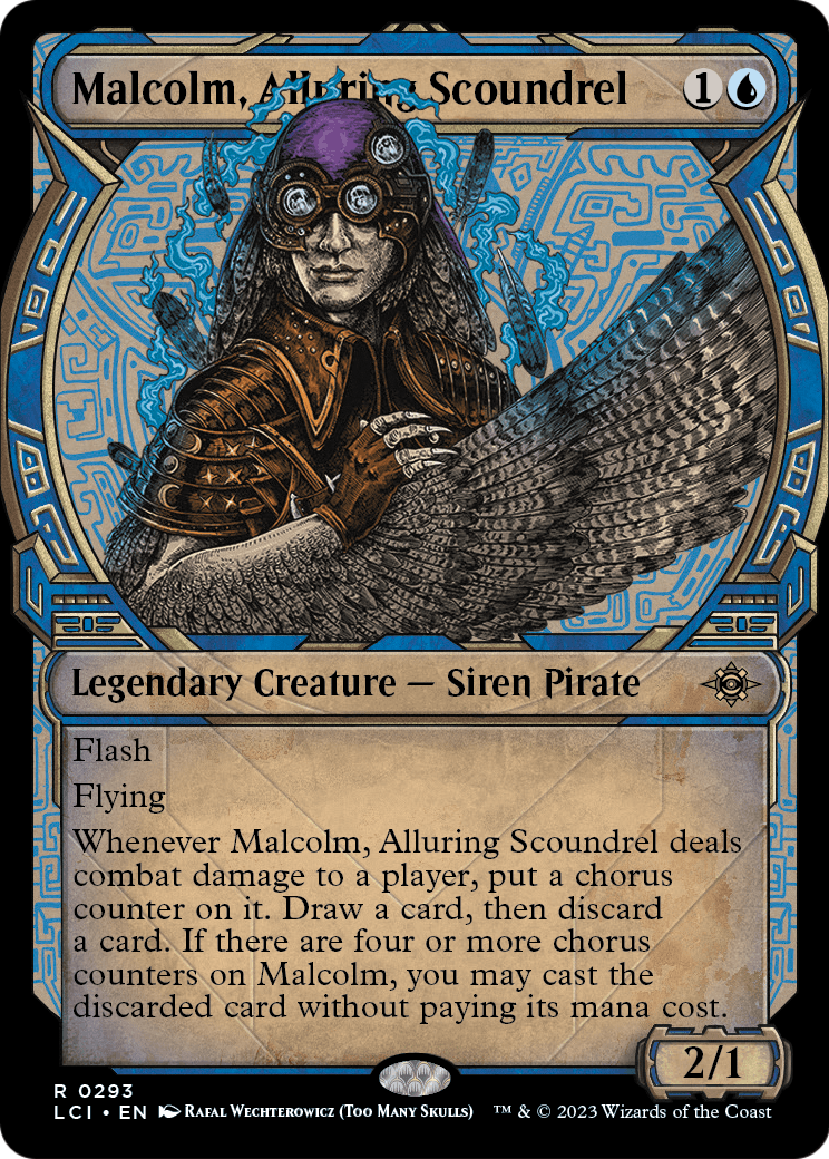 Malcolm, Alluring Scoundrel (Showcase) [The Lost Caverns of Ixalan] Foil