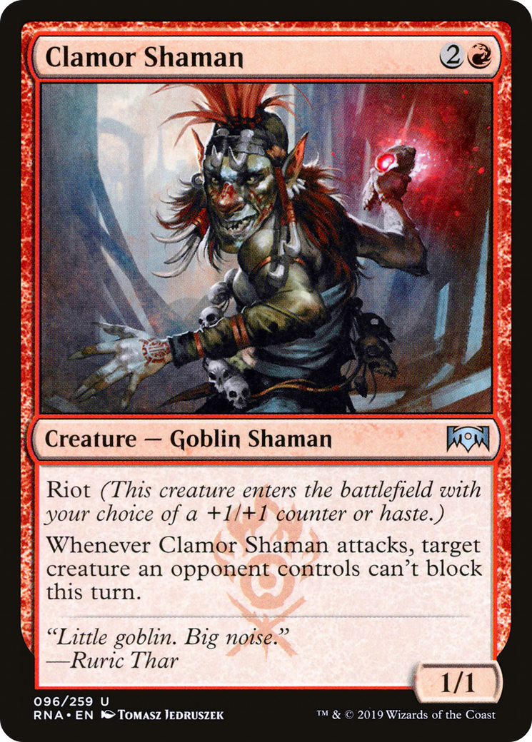 Clamor Shaman [Ravnica Allegiance] Foil