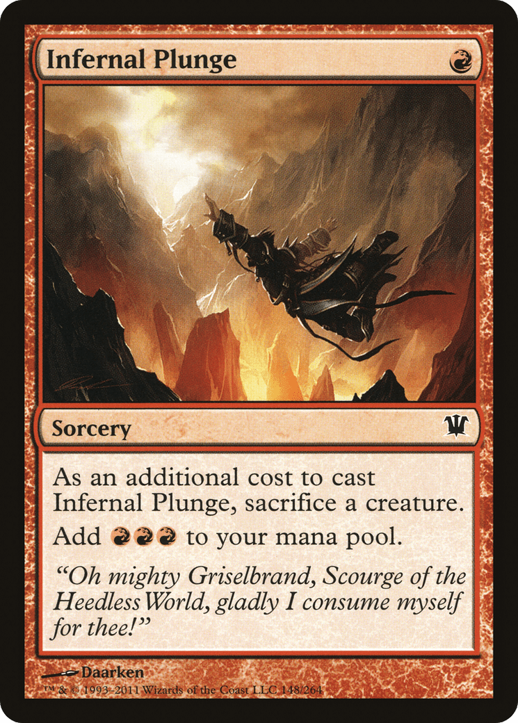 Infernal Plunge [Innistrad] Foil