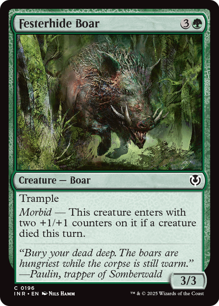 Festerhide Boar (-196) [Innistrad Remastered]  Foil