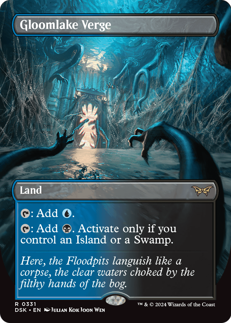 Gloomlake Verge (Borderless) [Duskmourn: House of Horror] Foil