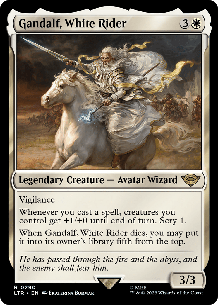 Gandalf, White Rider [The Lord of the Rings: Tales of Middle-Earth] Foil