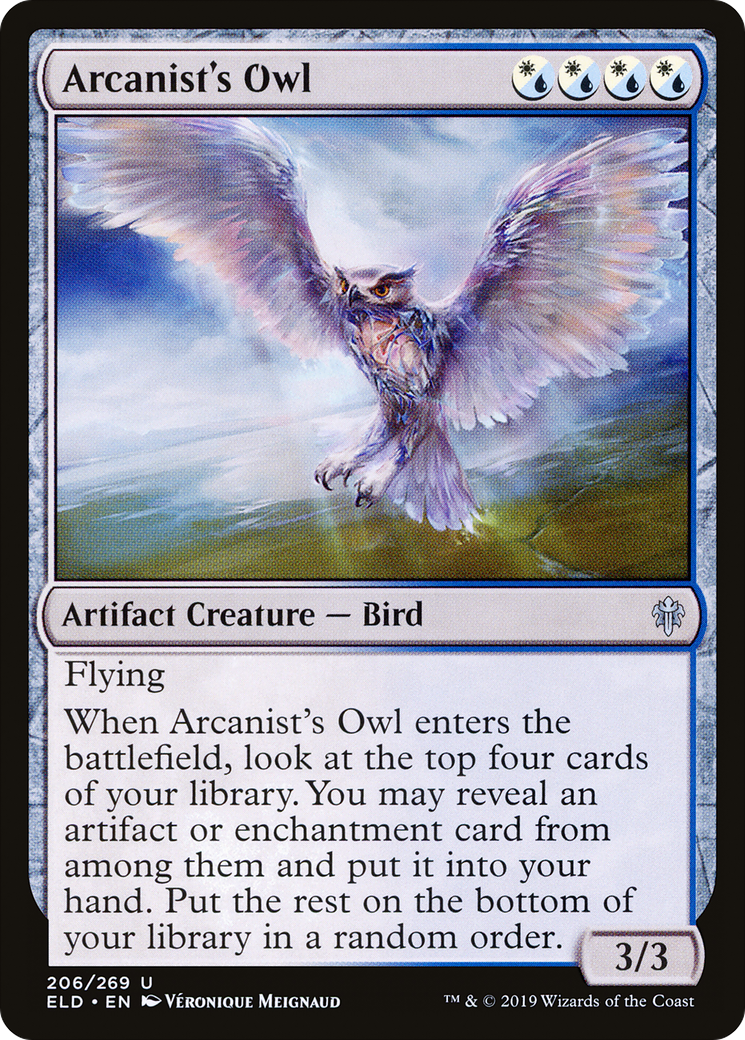 Arcanist's Owl [Throne of Eldraine] Foil