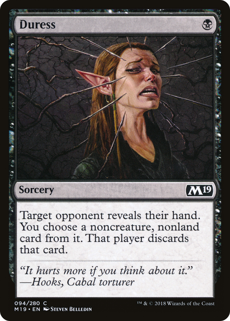 Duress [Core Set 2019] Foil