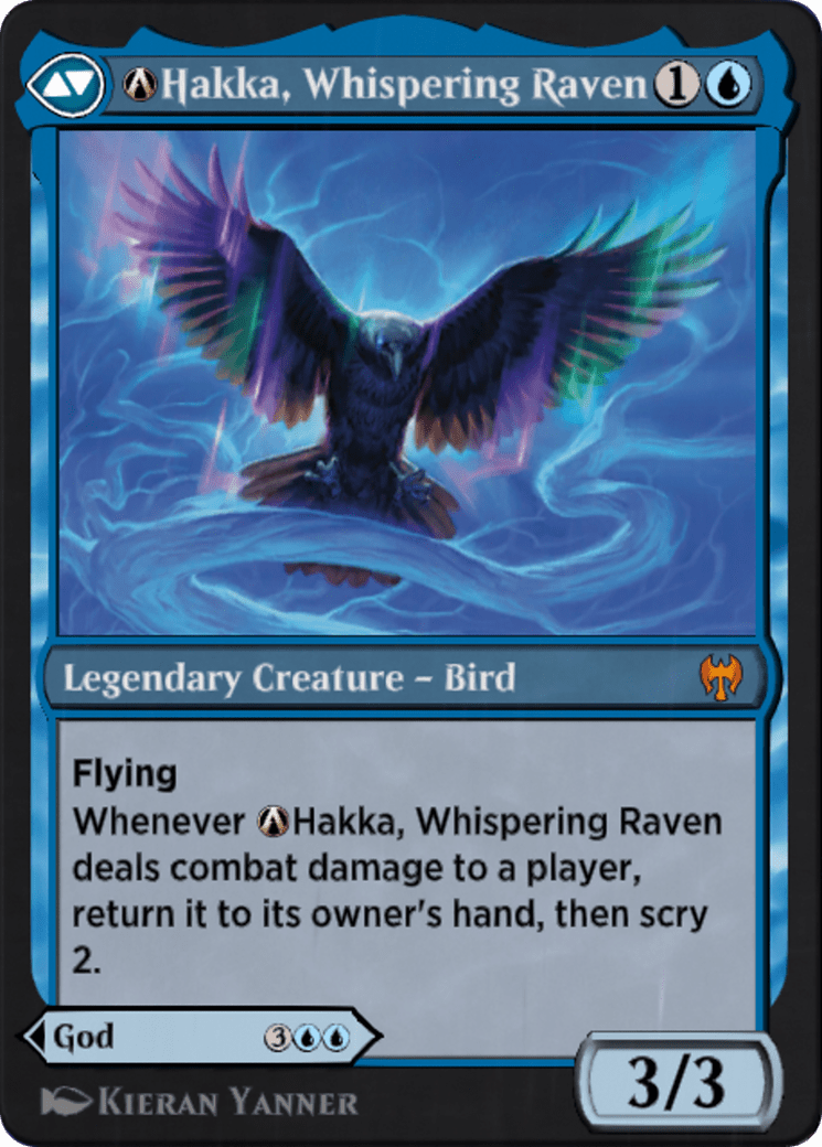A-Alrund, God of the Cosmos // A-Hakka, Whispering Raven (KHM-A-40) - Kaldheim