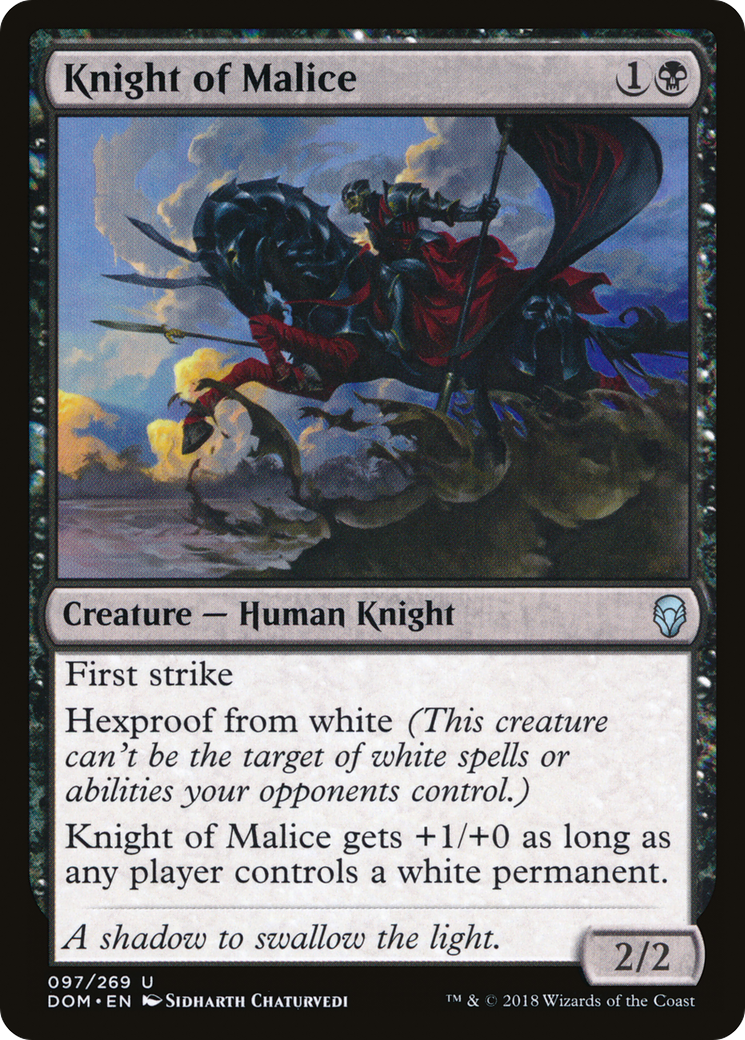 Knight of Malice [Dominaria] Foil