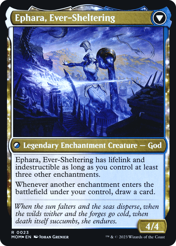 Invasion of Theros // Ephara, Ever-Sheltering (PMOM-23S) - March of the Machine Promos: (enchantment) Foil