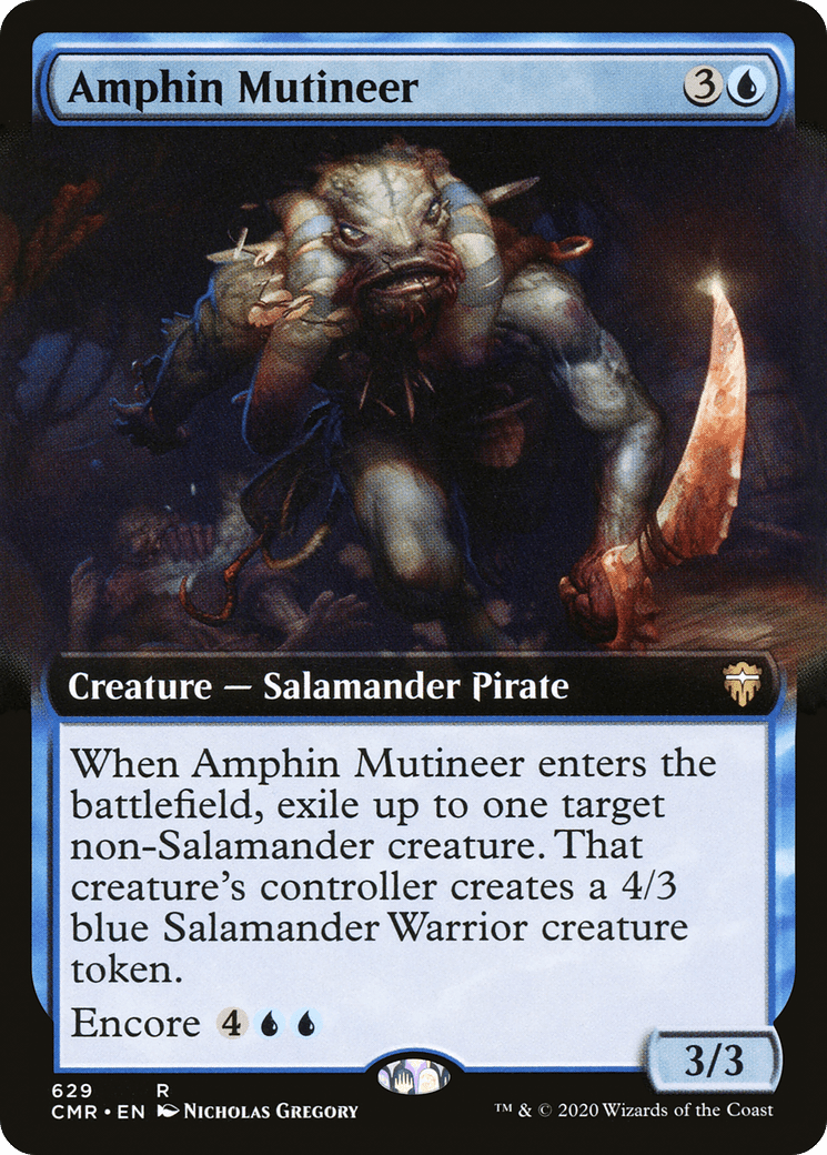 Amphin Mutineer (Extended Art) [Commander Legends] Foil