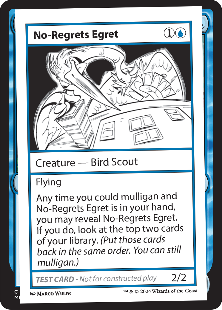No-Regrets Egret [Mystery Booster 2 Playtest Cards]