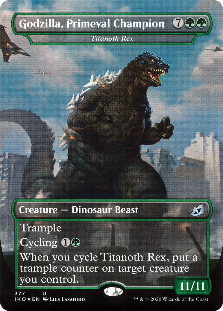Titanoth Rex - Godzilla, Primeval Champion (Godzilla Series) [Ikoria: Lair of Behemoths] Foil