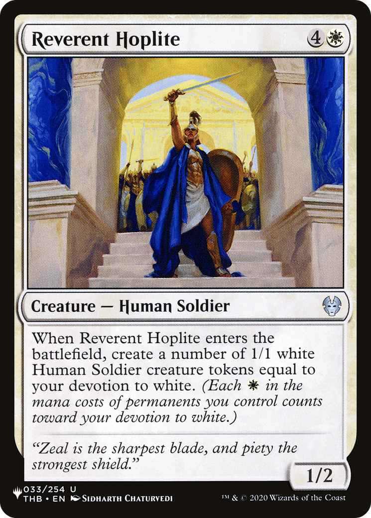 Reverent Hoplite |  (THB-33) [The List]