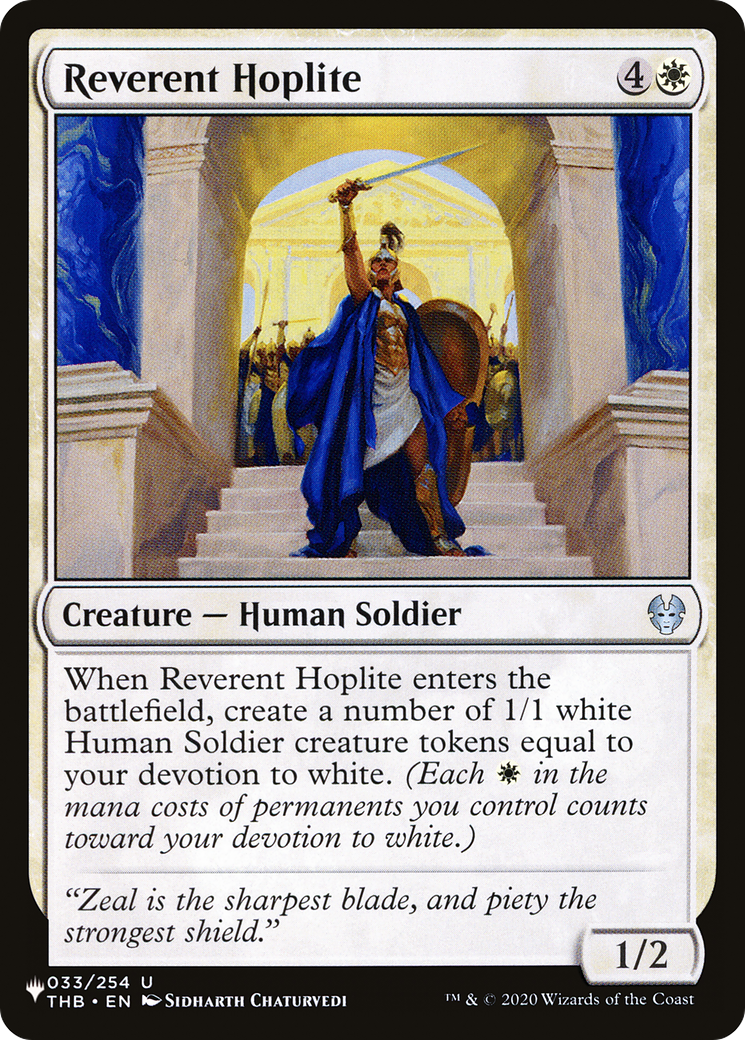 Reverent Hoplite |  (THB-33) [The List]