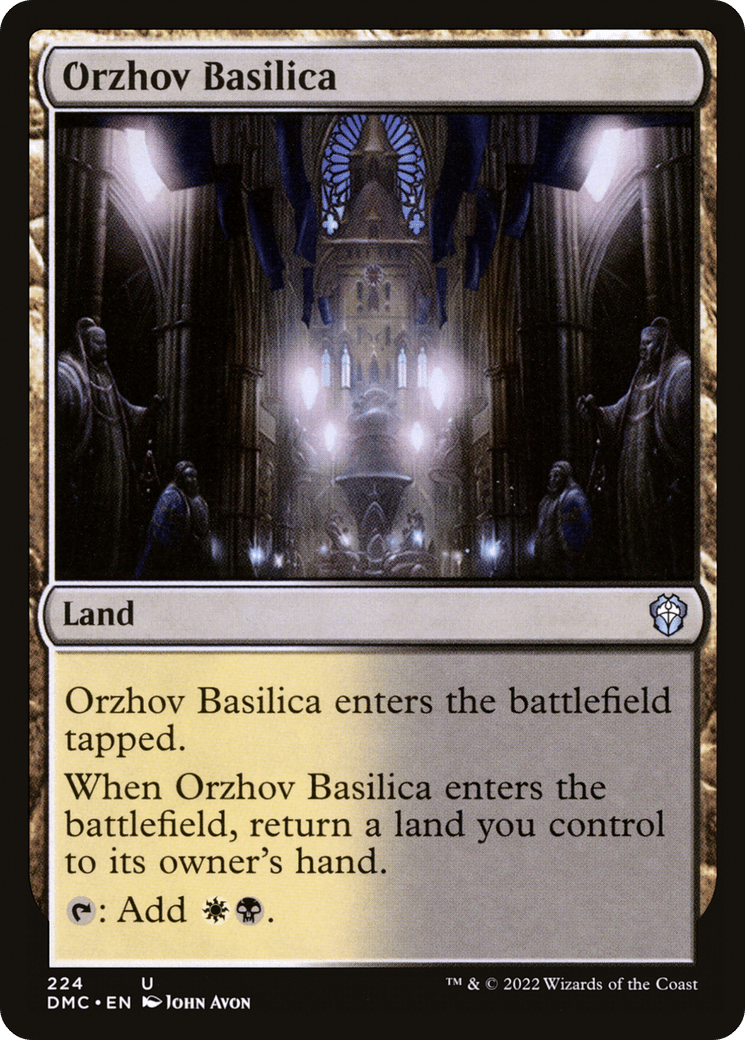 Orzhov Basilica [Dominaria United Commander]