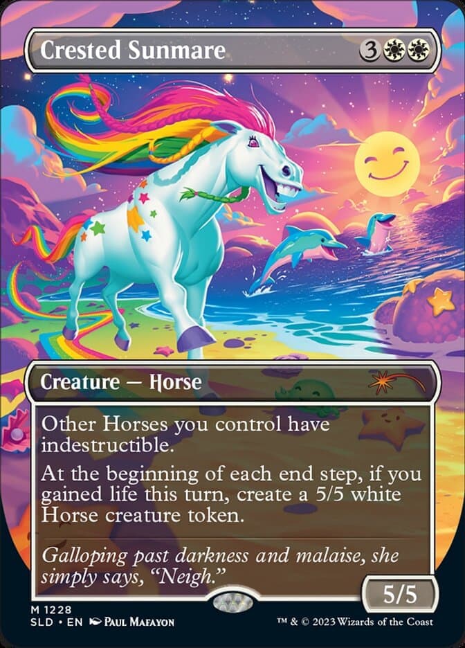 Crested Sunmare (Borderless) [Secret Lair Drop Series] Foil