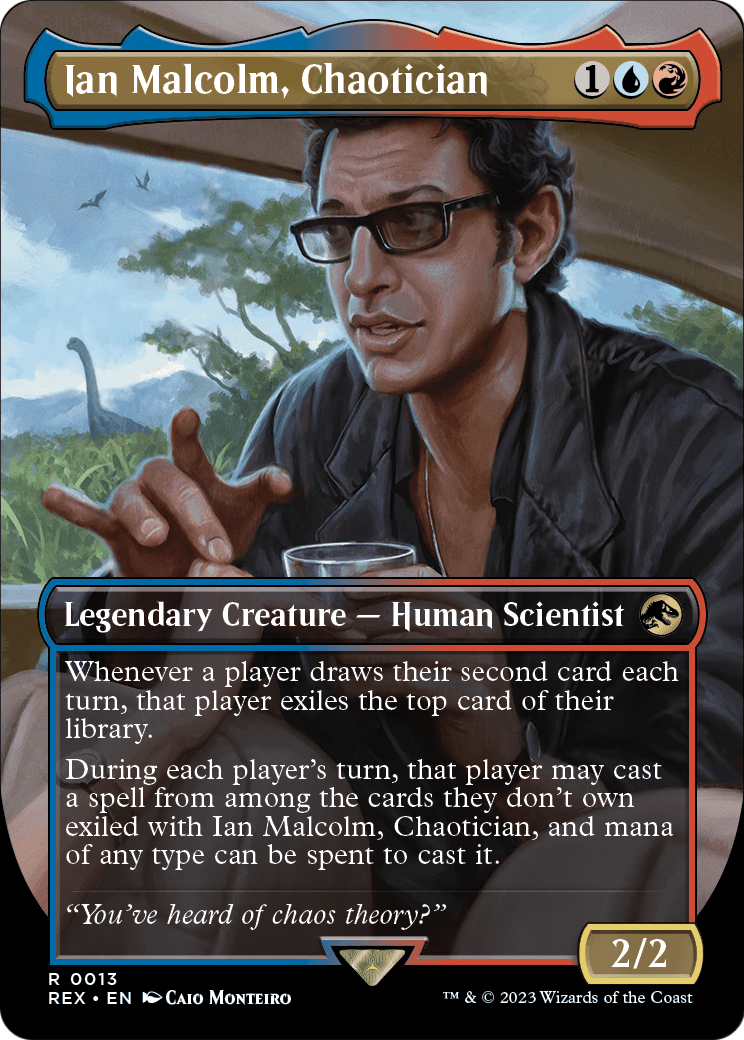 Ian Malcolm, Chaotician (Borderless) [Jurassic World Collection] Foil