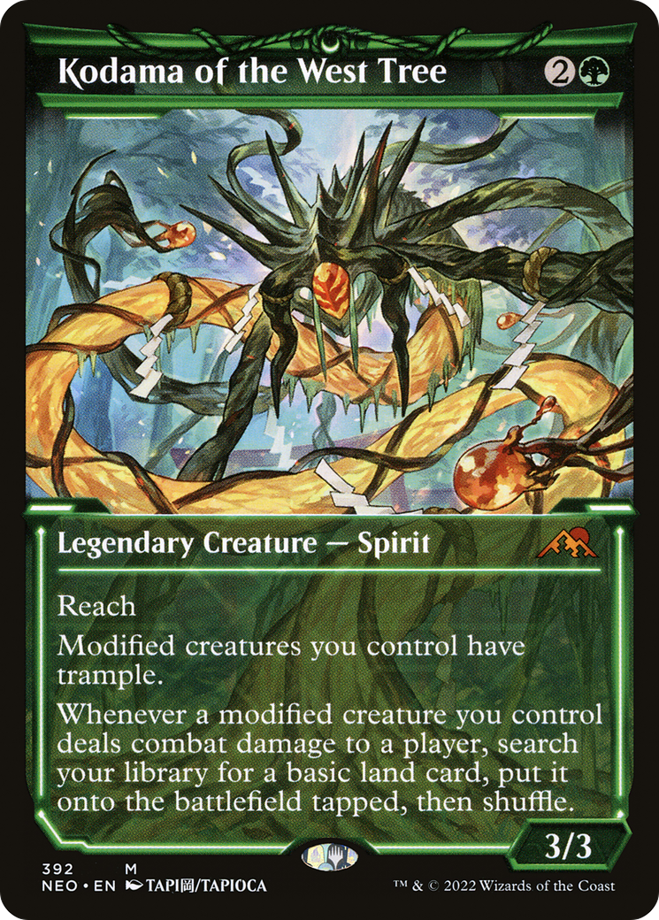 Kodama of the West Tree (Showcase Soft Glow) [Kamigawa: Neon Dynasty] Foil