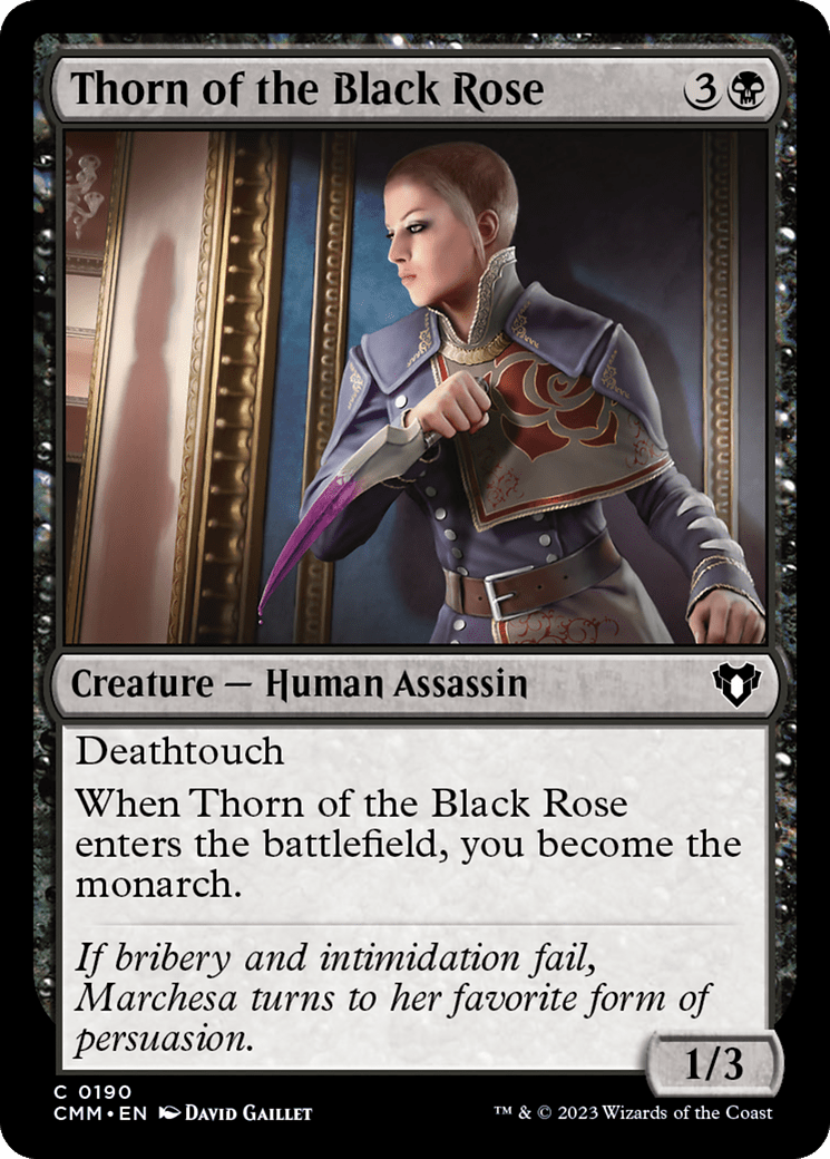 Thorn of the Black Rose [Commander Masters] Foil