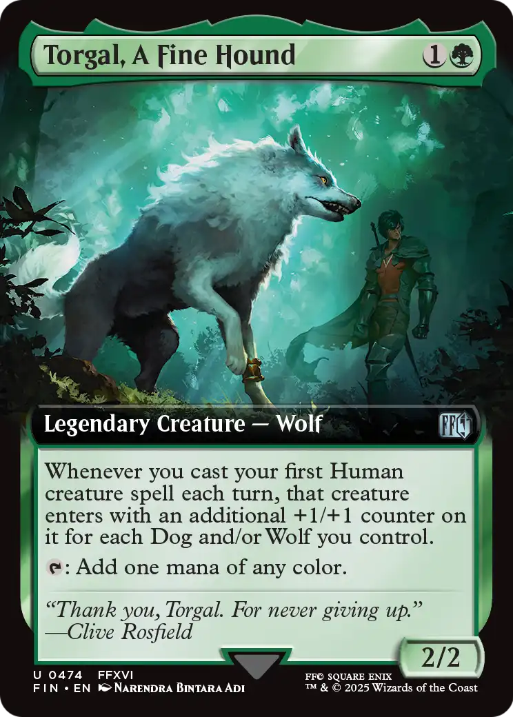 Torgal, A Fine Hound (Extended Art) (474) [FINAL FANTASY]  Foil