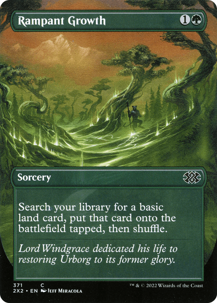 Rampant Growth (Borderless Alternate Art) [Double Masters 2022] Foil