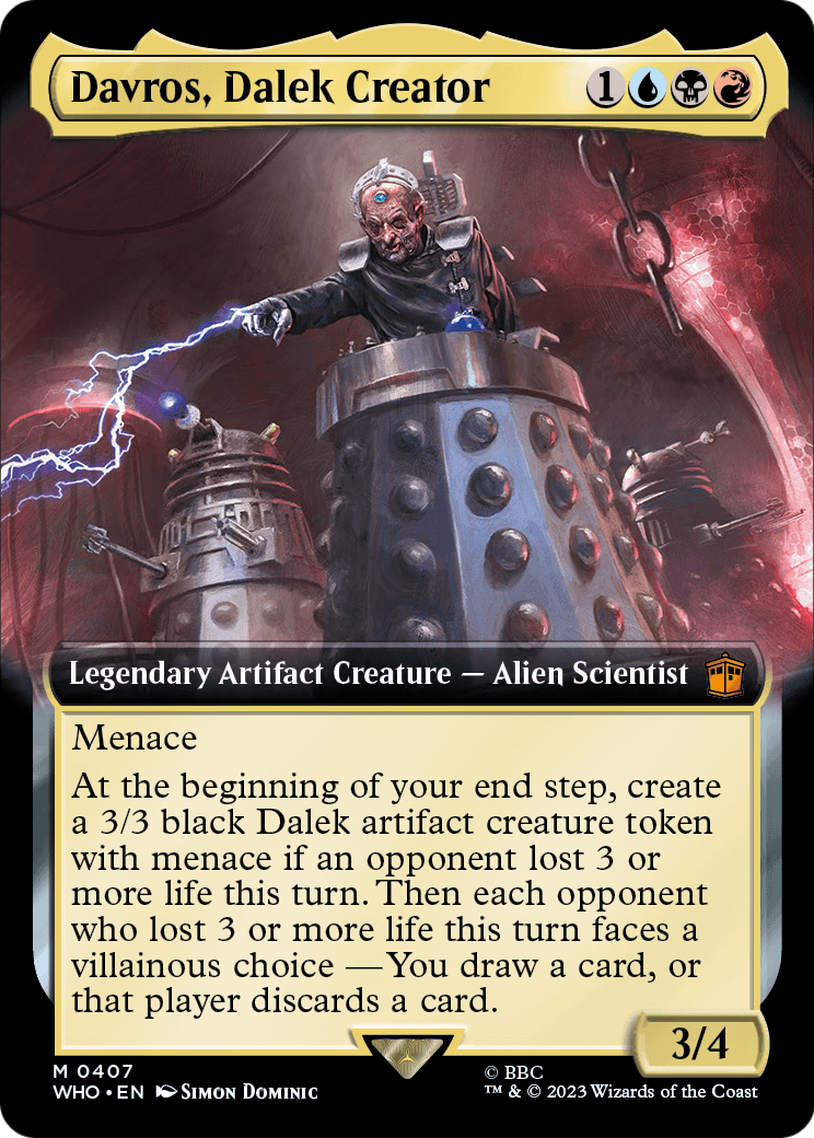 Davros, Dalek Creator (Extended Art) [Doctor Who] Foil