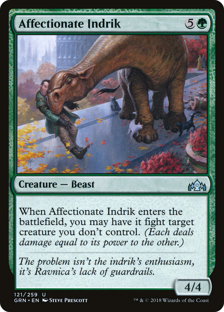 Affectionate Indrik [Guilds of Ravnica] Foil