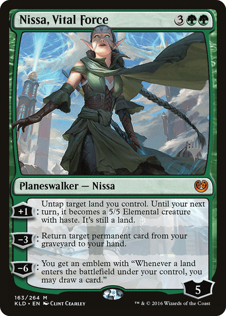 Nissa, Vital Force (Promo Pack) [Kaladesh Promos] Foil