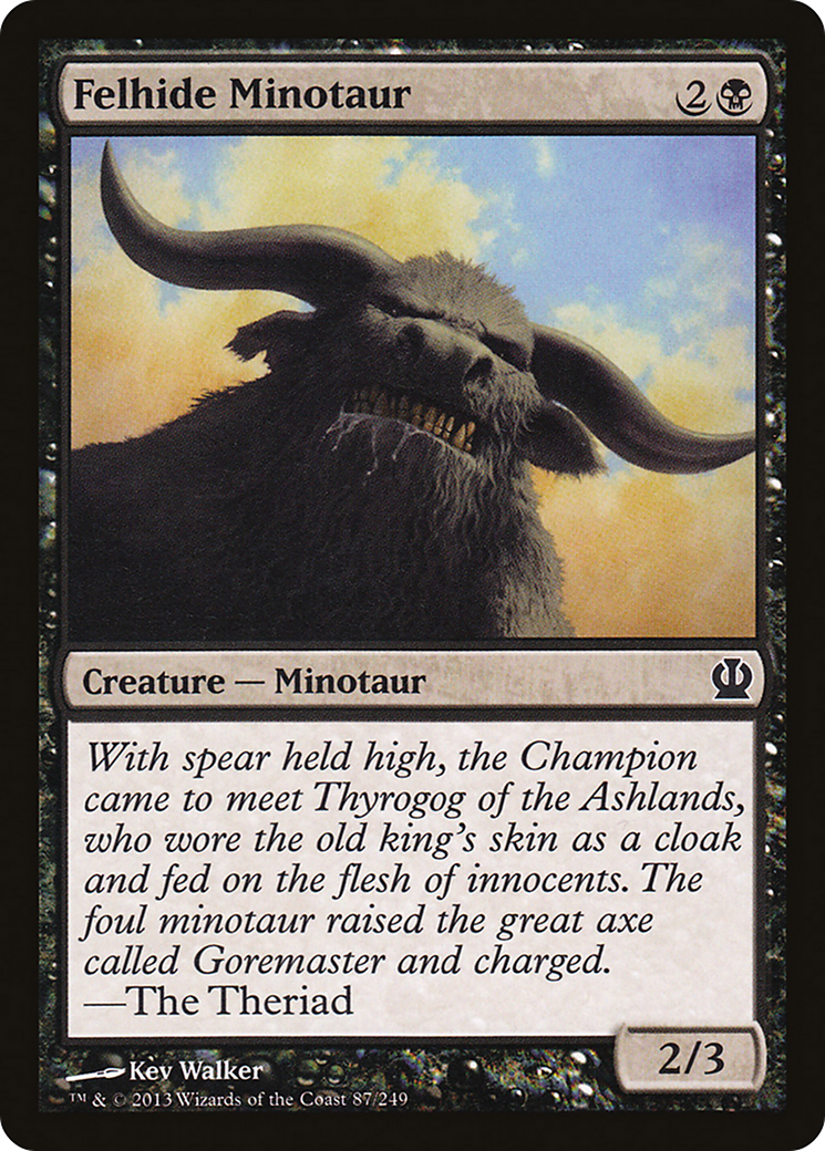 Felhide Minotaur [Theros] Foil
